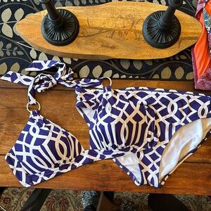 Liz Claiborne two-piece bikini swimsuit